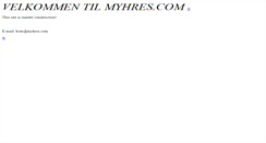 Desktop Screenshot of myhres.com